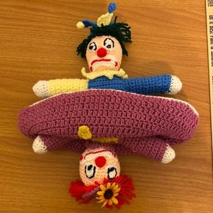 Collectible Topsy Turvy hand made Clown doll